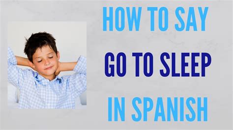 how do you say sleep in spanish